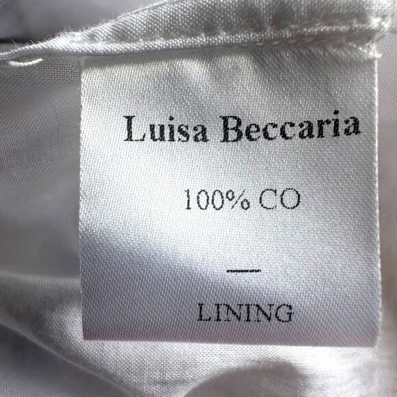 Luisa Beccaria Tiered Scalloped Dress IT 42 US 6 NWOT Milan Fashion Week - Picture 10 of 14